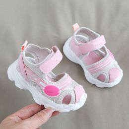 Men's And Women's Soft-soled Non-slip Toddler Shoes (Option: Pink-28)