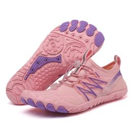 Outdoor Climbing Sports Hiking Fitness Swimming Shoes (Option: L2025 Pink Purple-42)