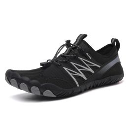 Outdoor Climbing Sports Hiking Fitness Swimming Shoes (Option: L2025 Black-46)