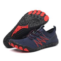 Outdoor Climbing Sports Hiking Fitness Swimming Shoes (Option: L2025 Dark Blue-45)