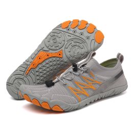 Outdoor Climbing Sports Hiking Fitness Swimming Shoes (Option: L2025 Grey-46)